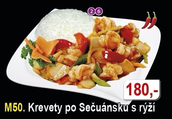 Krevety po Sečuánsku