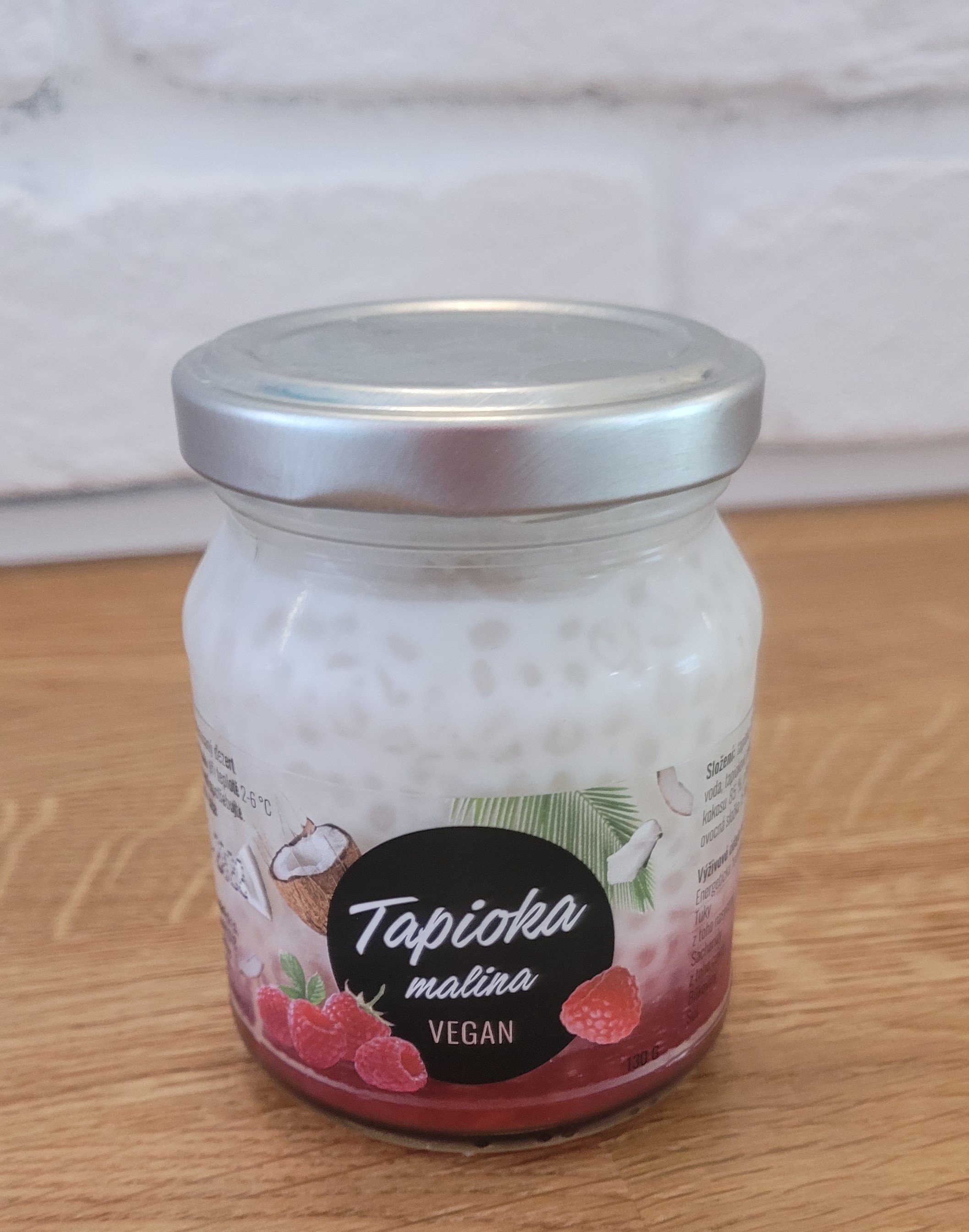 Malina - kokos tapiokový dezert