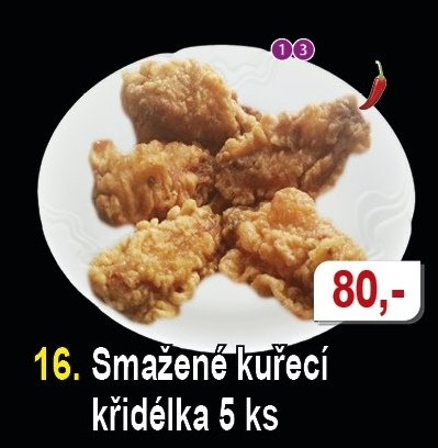 Smažené kuřecí křidélka