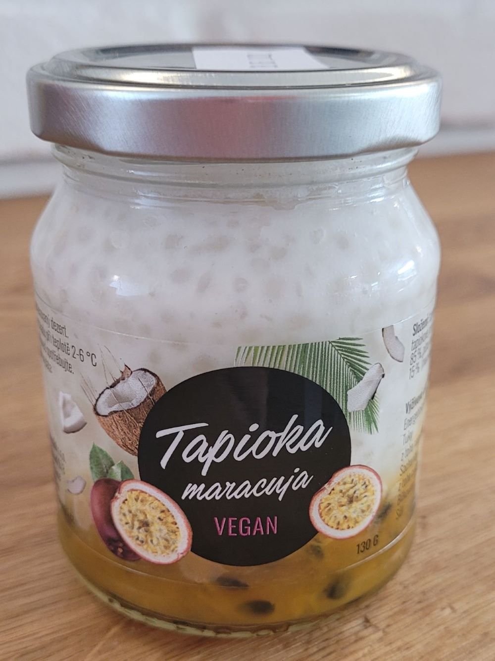 Marakuja - kokos tapiokový dezert