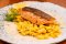 STEAK Z LOSOSA, KOPROVÁ OMÁČKA, DOMÁCÍ DÝŃOVÉ ŠPECLE